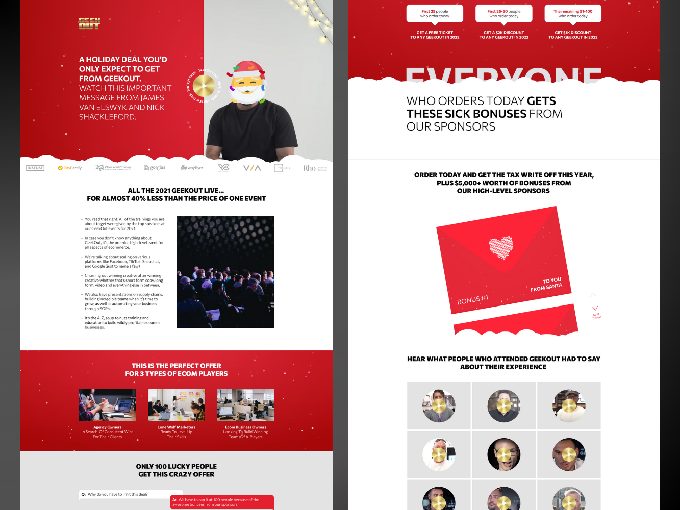 Christmas — E-commerce Conference Landing