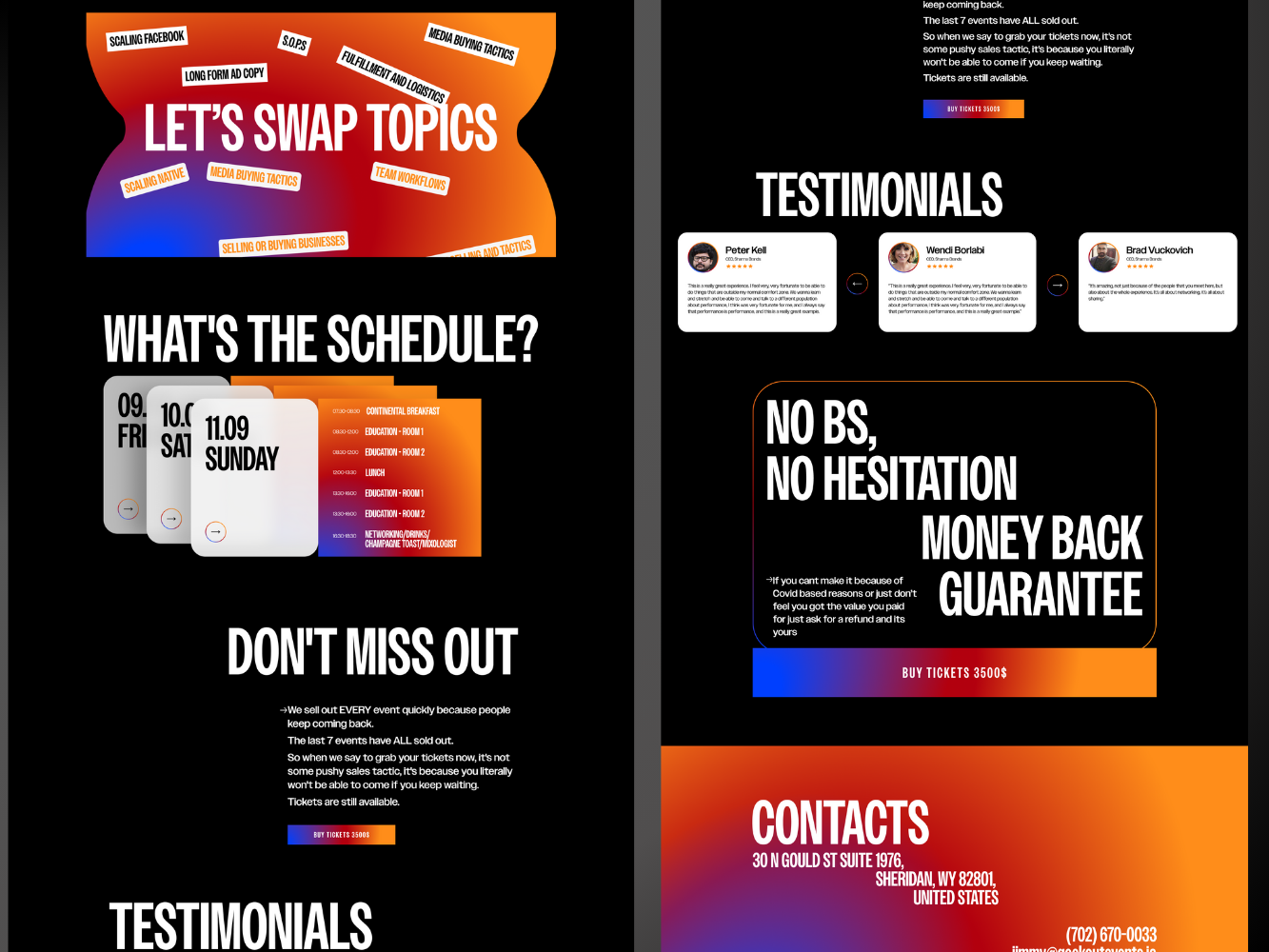 Miami — E-commerce Conference Landing